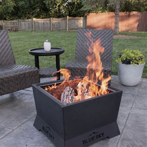 <strong>Blue Sky</strong> Outdoor Living Ridge Portable <strong>Fire Pit</strong>, Smokeless <strong>Fire Pit</strong> with Spark Screen, Lift, and Carrying Bag, Black 4. . Blue sky fire pit